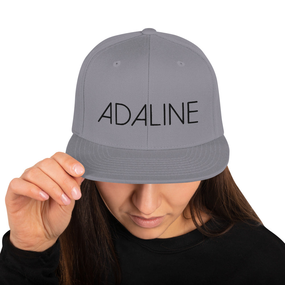 Adaline Ghost Snapback Hat (Black Print)