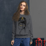 Load image into Gallery viewer, Let&#39;s Stay Inside Unisex Crewneck (black print)
