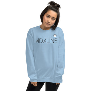Adaline Unisex Crewneck (Black Print)