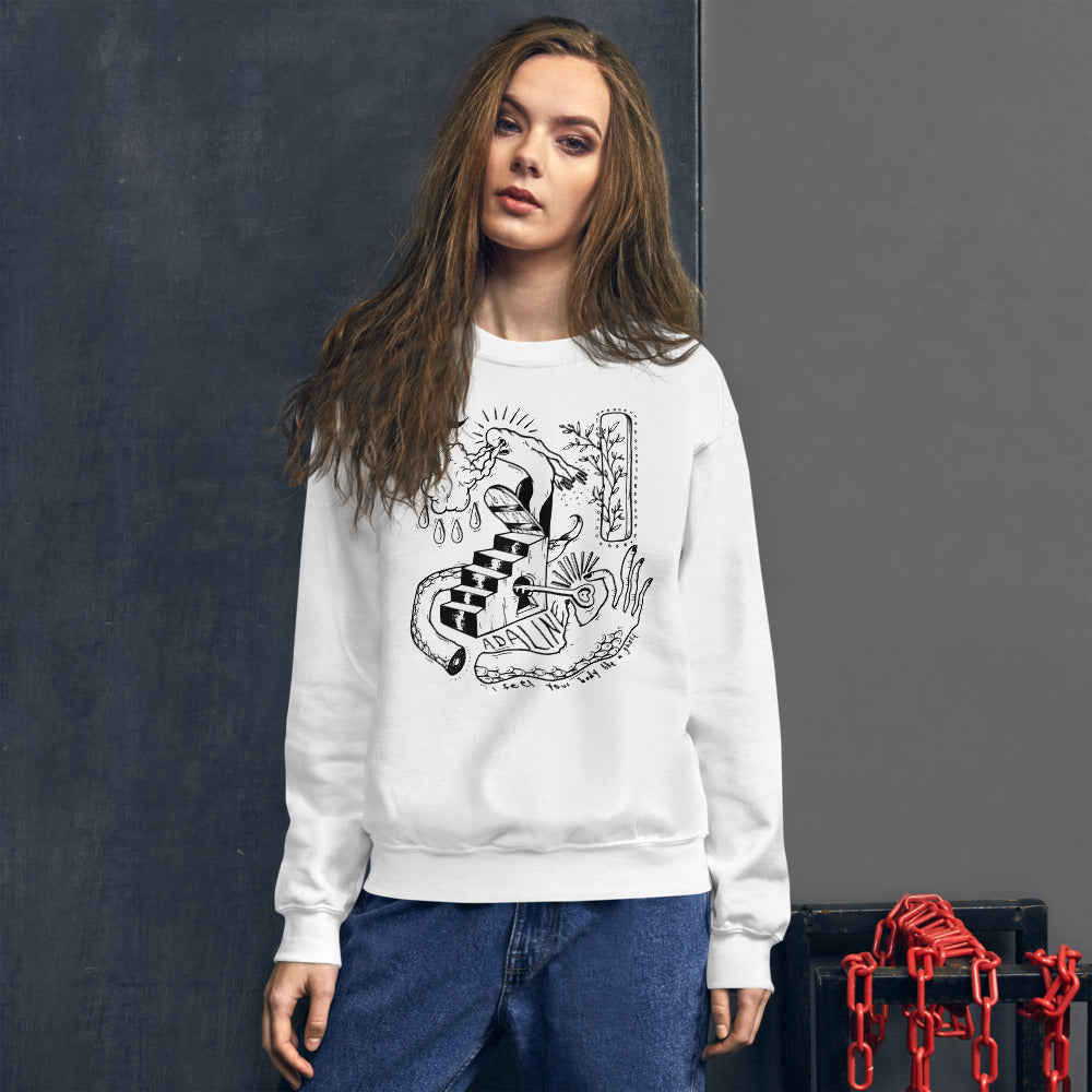 Ghost Unisex Crewneck (black print)