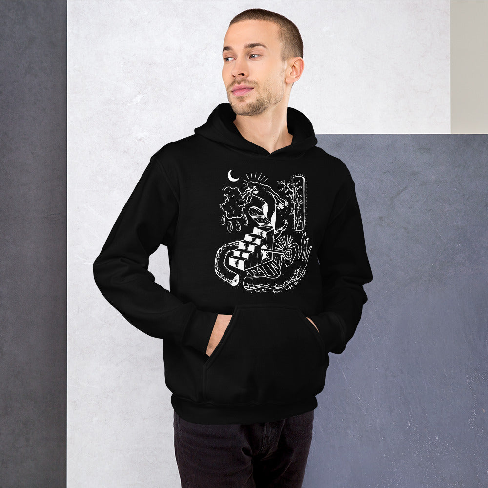 Ghost Unisex Hoodie (white print)