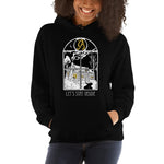 Load image into Gallery viewer, Let&#39;s Stay Inside Unisex Hoodie (white print)
