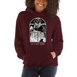 Load image into Gallery viewer, Let&#39;s Stay Inside Unisex Hoodie (white print)
