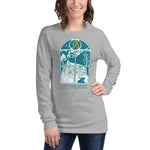 Load image into Gallery viewer, Let&#39;s Stay Inside Long Sleeve Tee (blue print)
