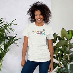 #ifyouknowyouknow Unisex T-Shirt (Black Print) LIMITED RUN