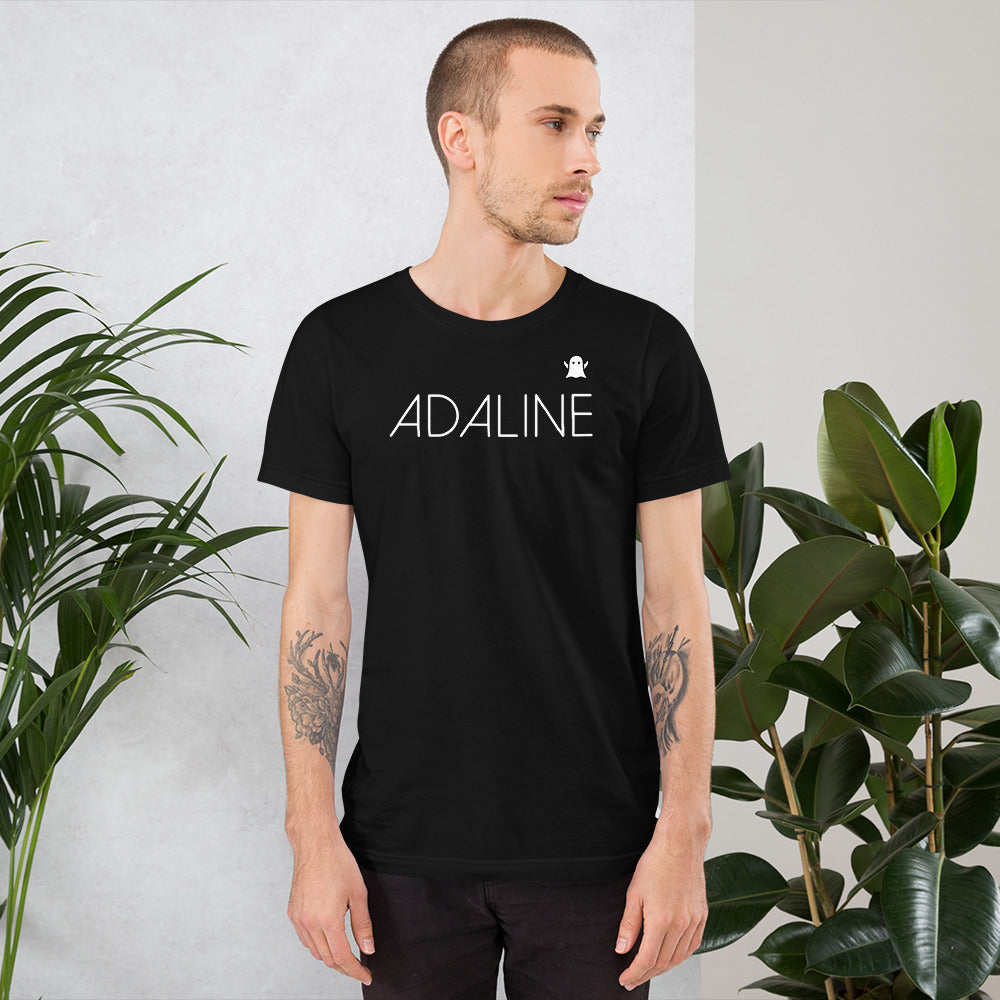 Camiseta unisex Adaline (estampado blanco)