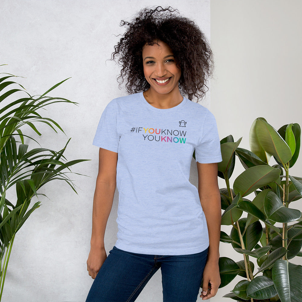 #ifyouknowyouknow Unisex T-Shirt (Black Print) LIMITED RUN