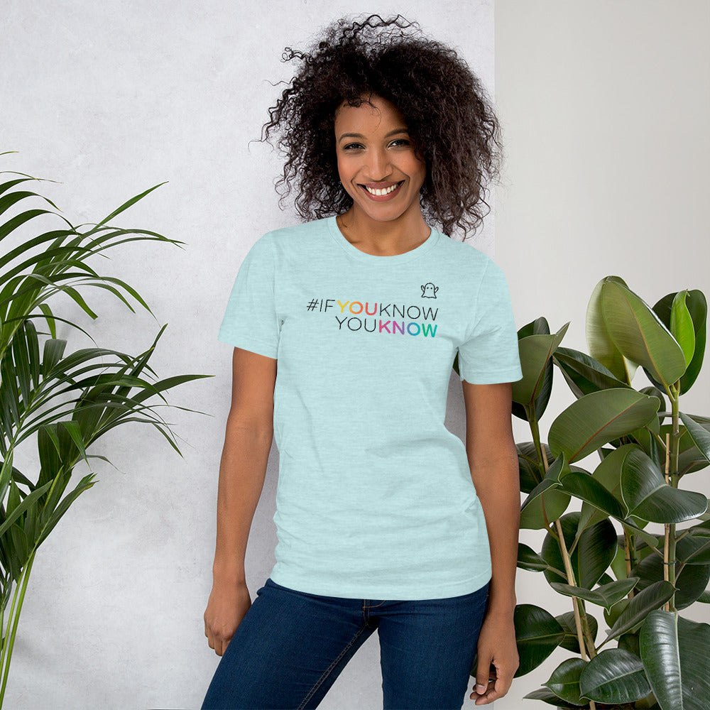 #ifyouknowyouknow Unisex T-Shirt (Black Print) LIMITED RUN